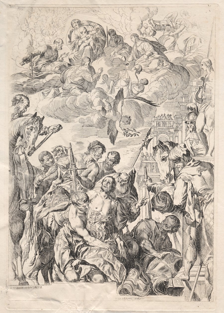 San Giorgio che si prepara al martirio da Karl Ludwig Bernhard Buchhorn