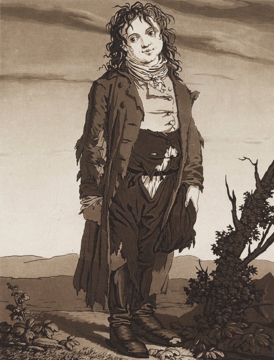 I giovani mendicanti, c. 1800 da Karl Ludwig Bernhard Buchhorn
