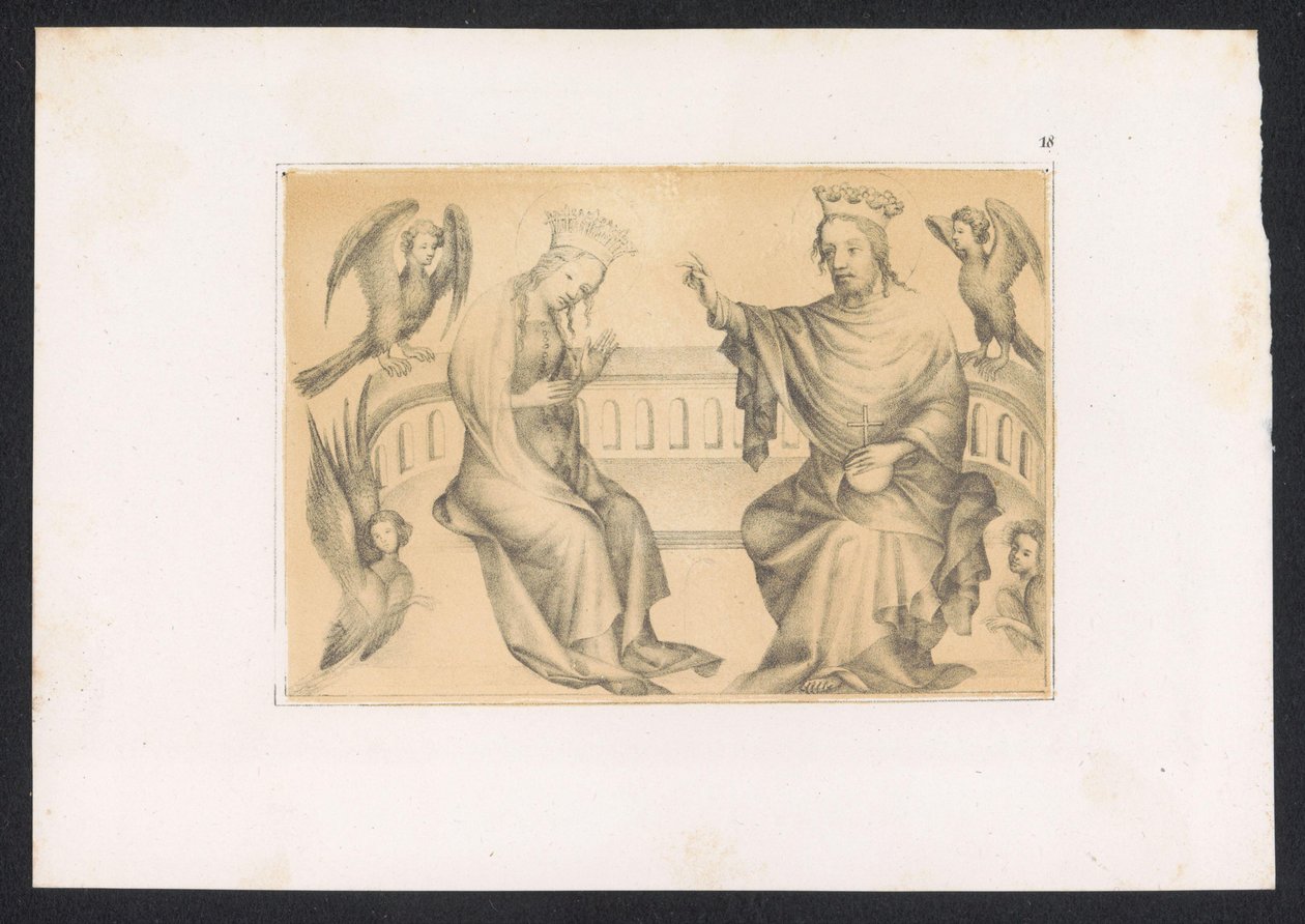 Incoronazione di Maria (bozzetti e studi di un maestro olandese del XV secolo) da Karl Palzow