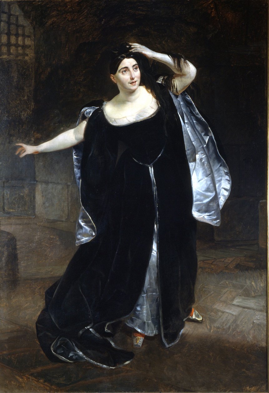 Giuditta Pasta (1797-1865) e "Anna Bolena" da Karl Pavlovich Bryullov