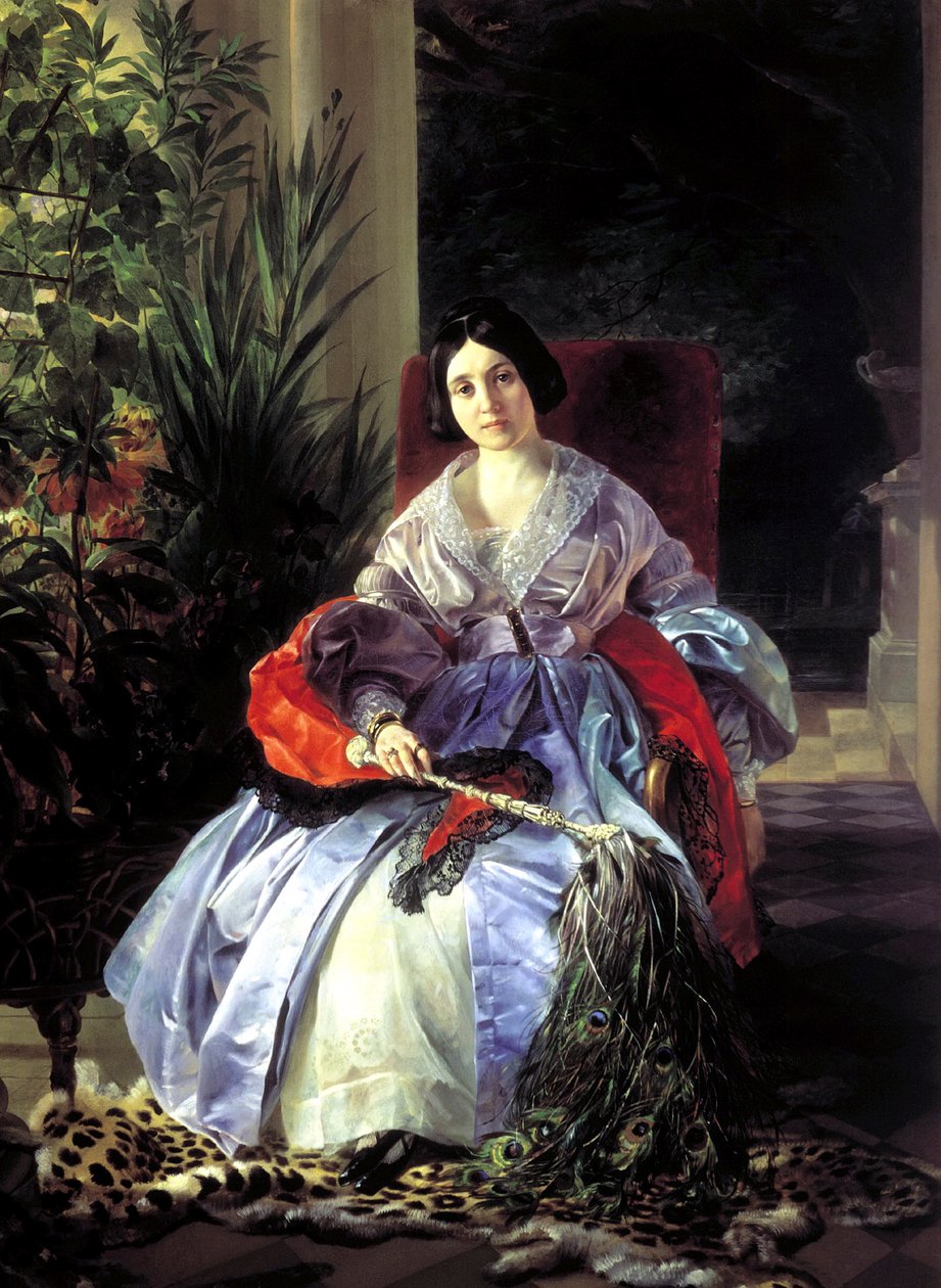 Ritratto della principessa Elizaveta Pavlovna Saltykova, 1841 da Karl Pavlovich Bryullov