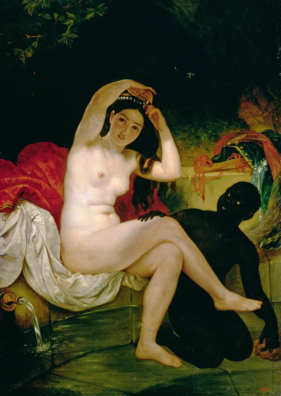 Virsavia, o Bagnante con uno Schiavo Negro da Karl Pavlovich Bryullov