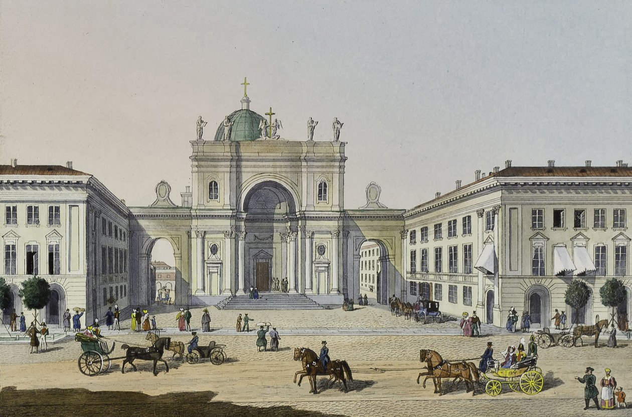 La Chiesa Cattolica di Santa Caterina a San Pietroburgo, Prima metà del 19° secolo da Karl Petrovich Beggrov