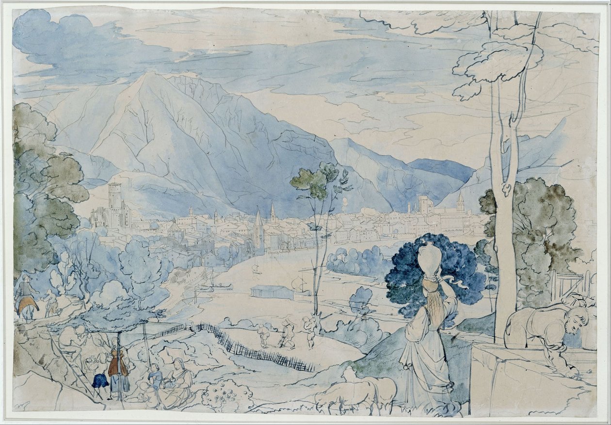 Vista su Trento da Karl Philipp Fohr