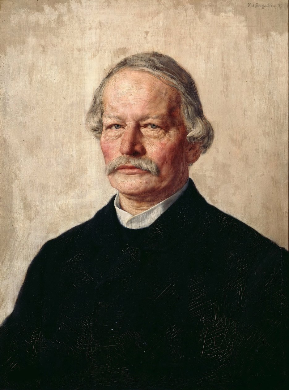 Ritratto di Gustav Freytag da Karl Stauffer Bern