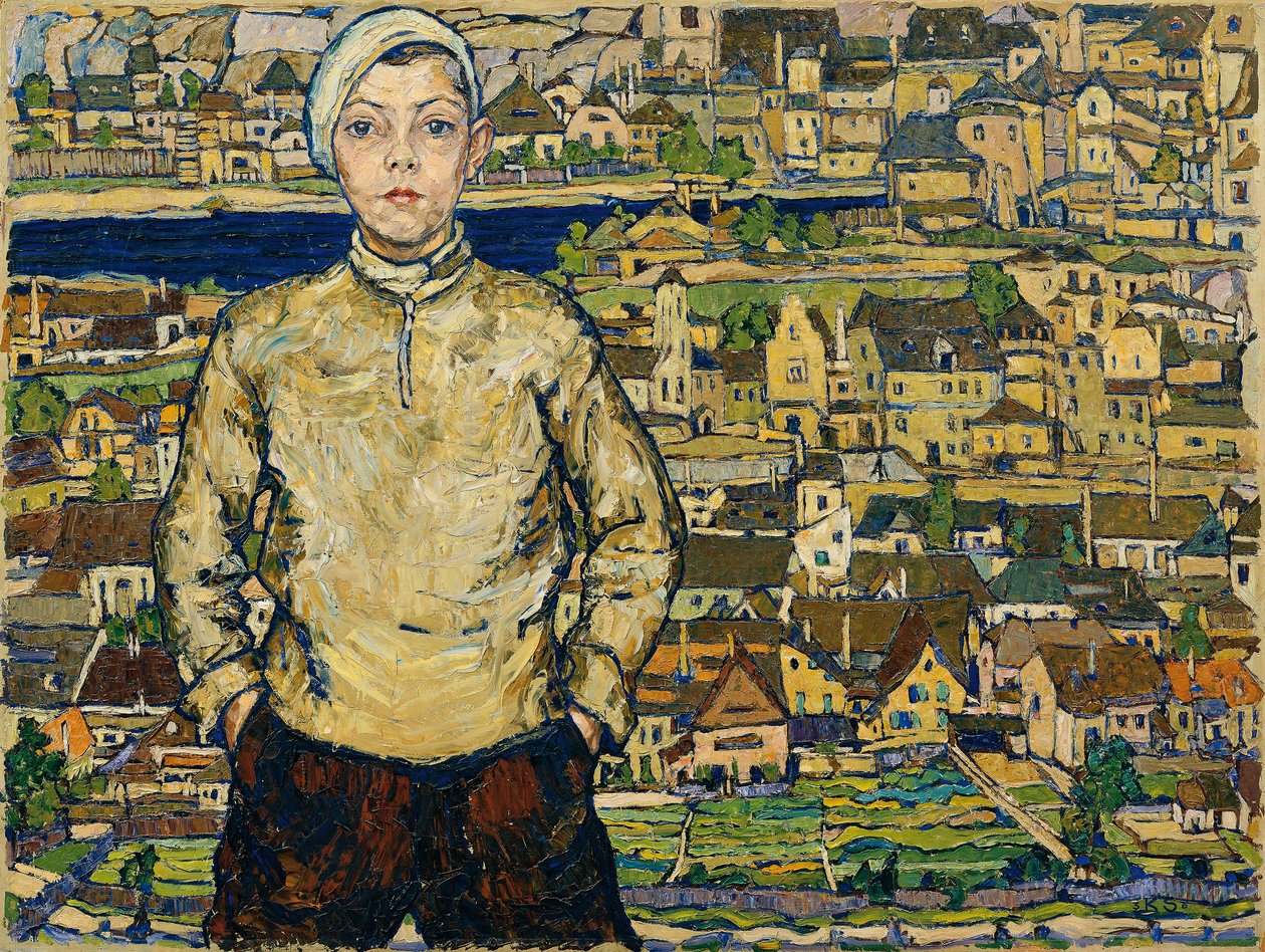 Ragazzo nel paesaggio da Karl Suschnik