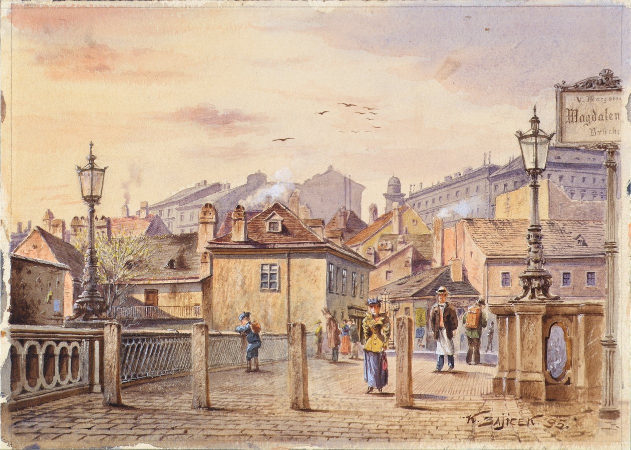 Il ponte di Santa Maddalena sul fiume Vienna da Karl Wenzel Zajicek