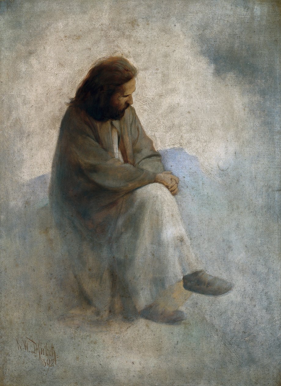 Autoritratto come Cristo da Karl Wilhelm Diefenbach