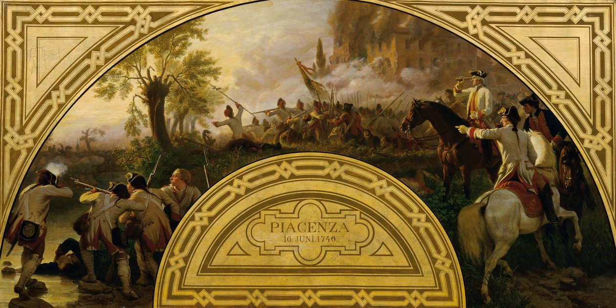 La battaglia di Piacenza 1746 da Karl von Blaas