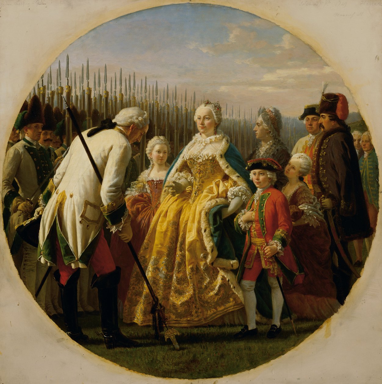 La rassegna a Solenau nel 1749 da Karl von Blaas