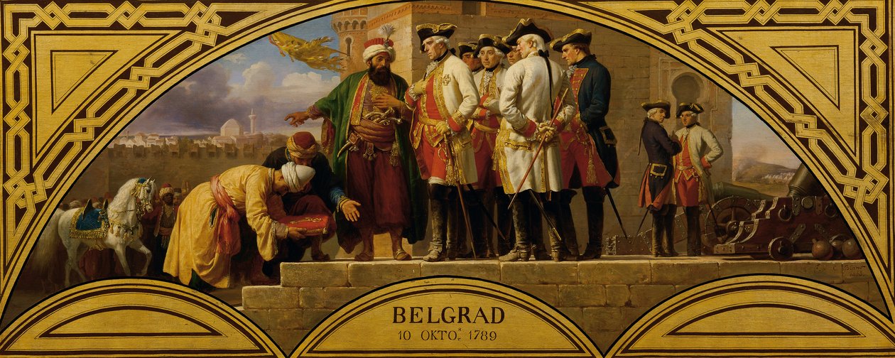 La consegna di Belgrado 1789 da Karl von Blaas