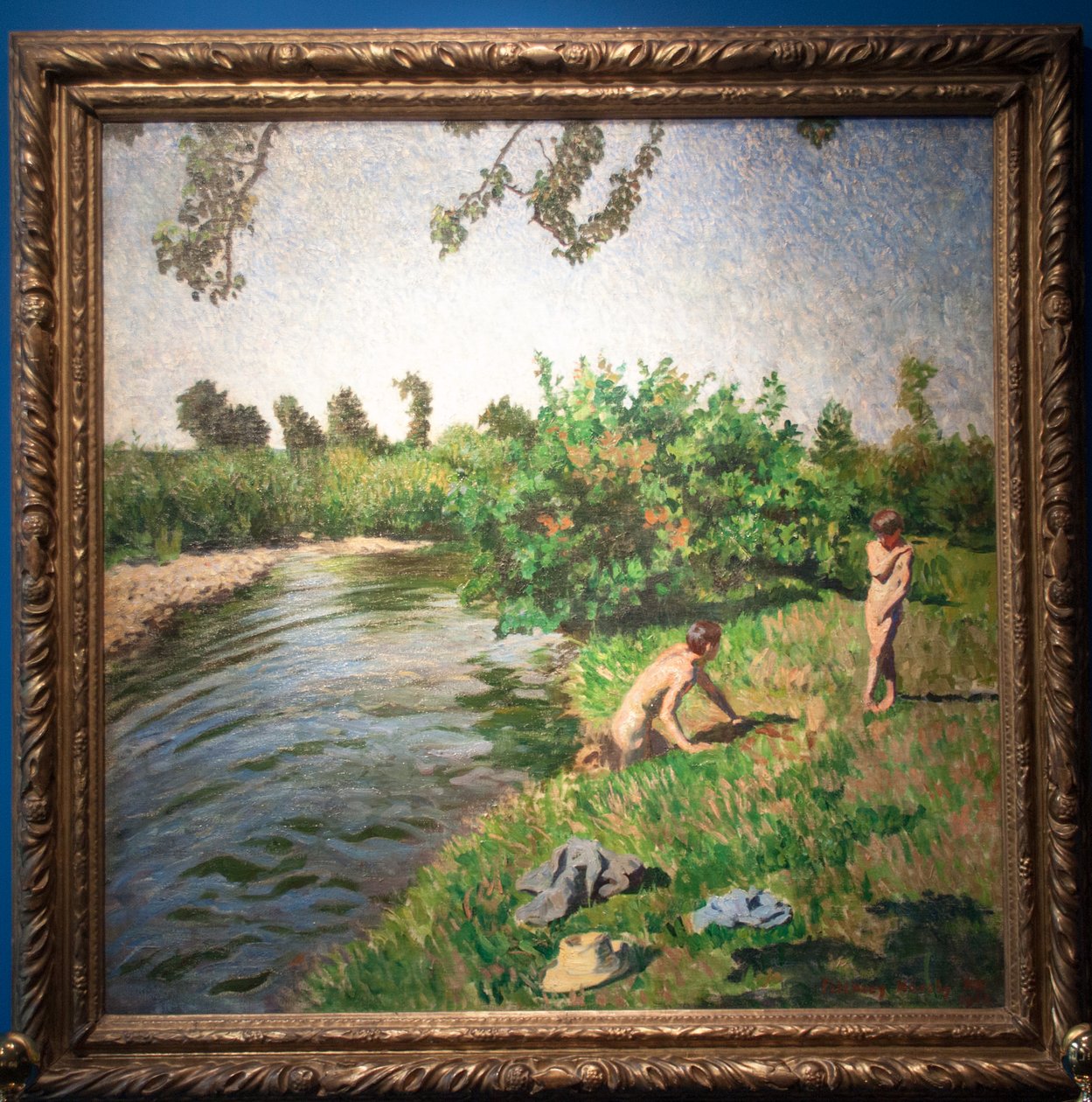 Ragazzi che fanno il bagno da Károly Ferenczy