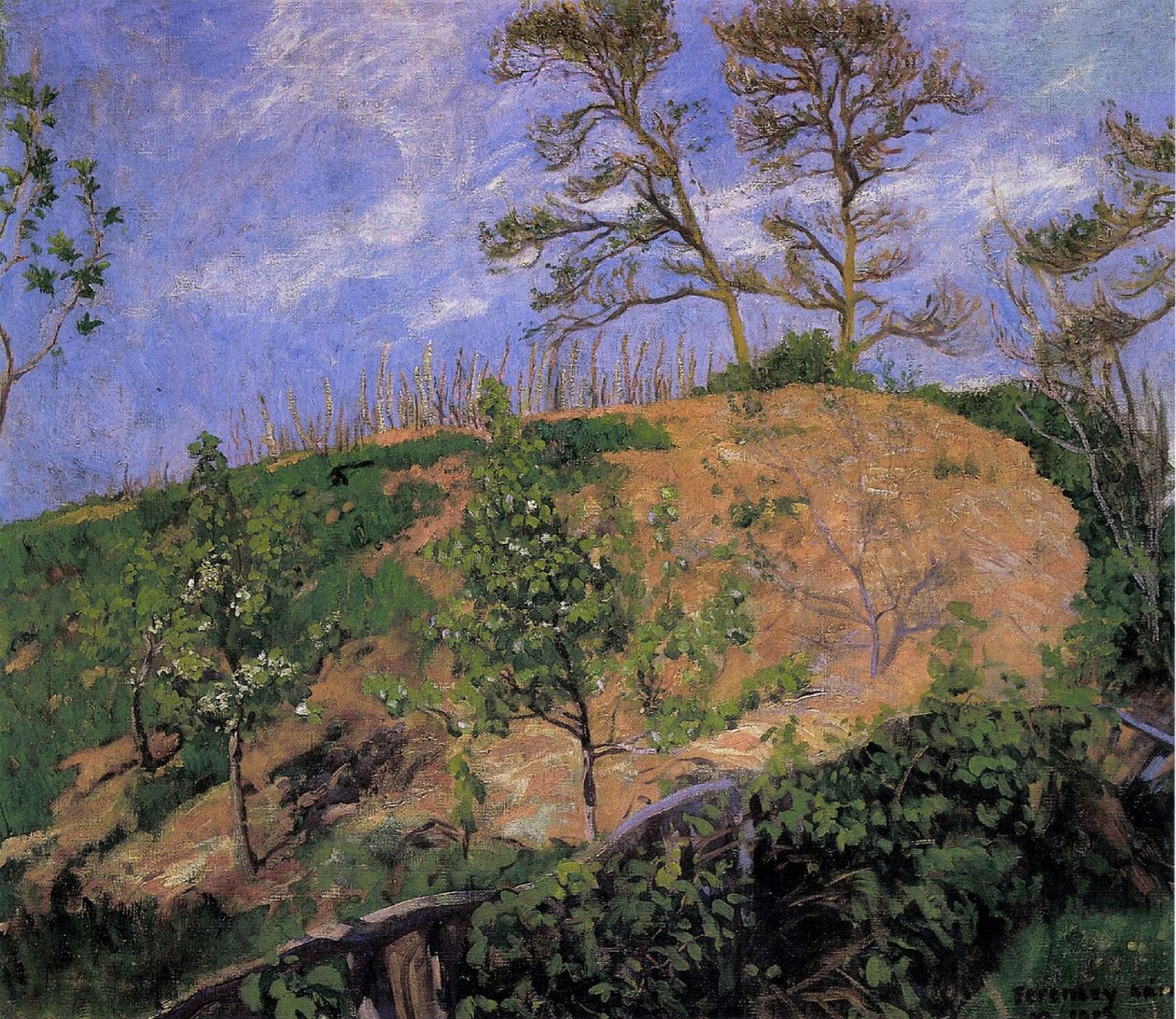 Paesaggio in primavera da Károly Ferenczy