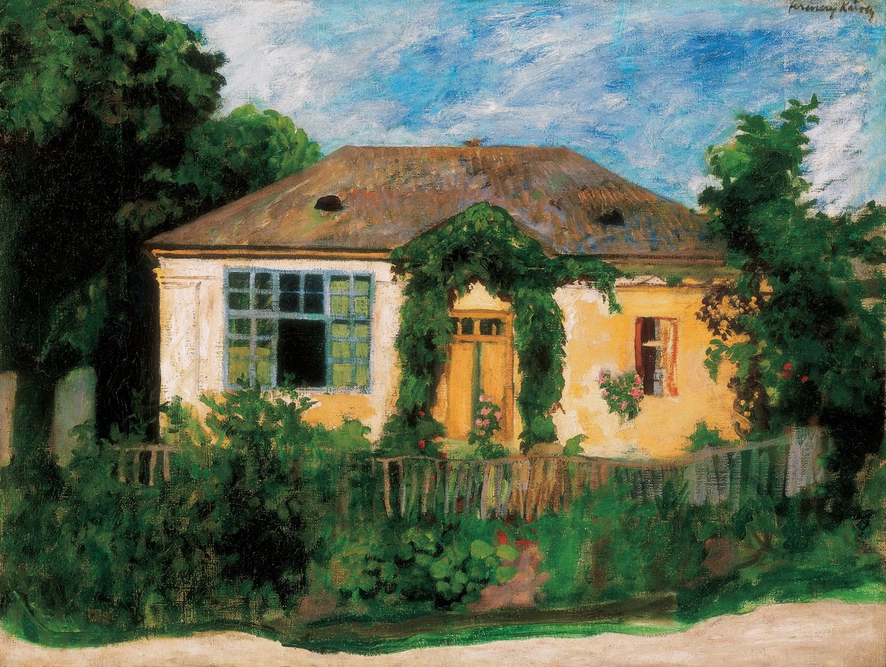 Il mio studio a Nagybanya Casa tra gli alberi da Károly Ferenczy