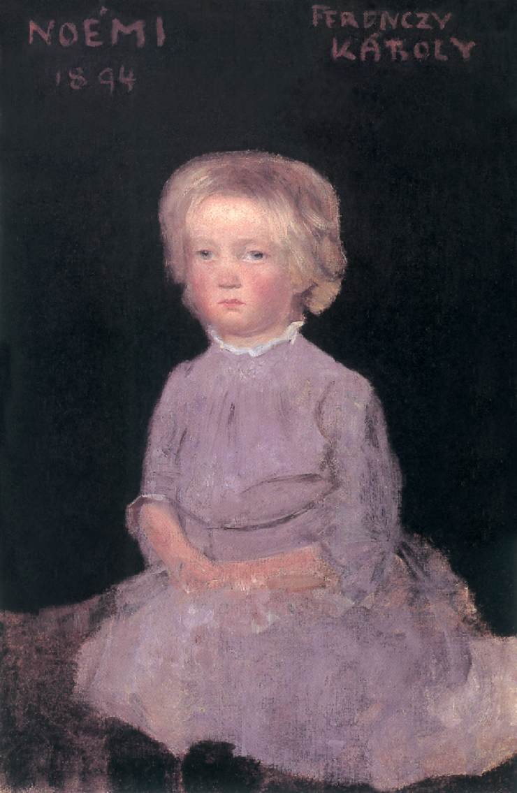Noemi da bambina da Károly Ferenczy