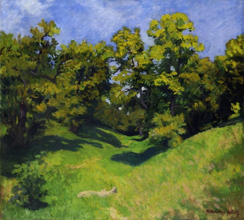 Il bordo del boschetto da Károly Ferenczy