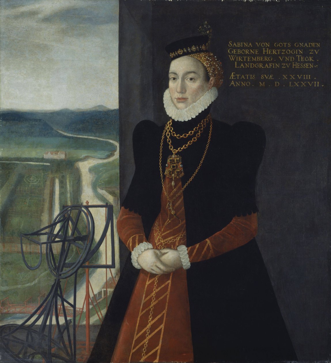 Sabina di Württemberg, langravia di Hessel-Kassel da Kaspar van der Borcht