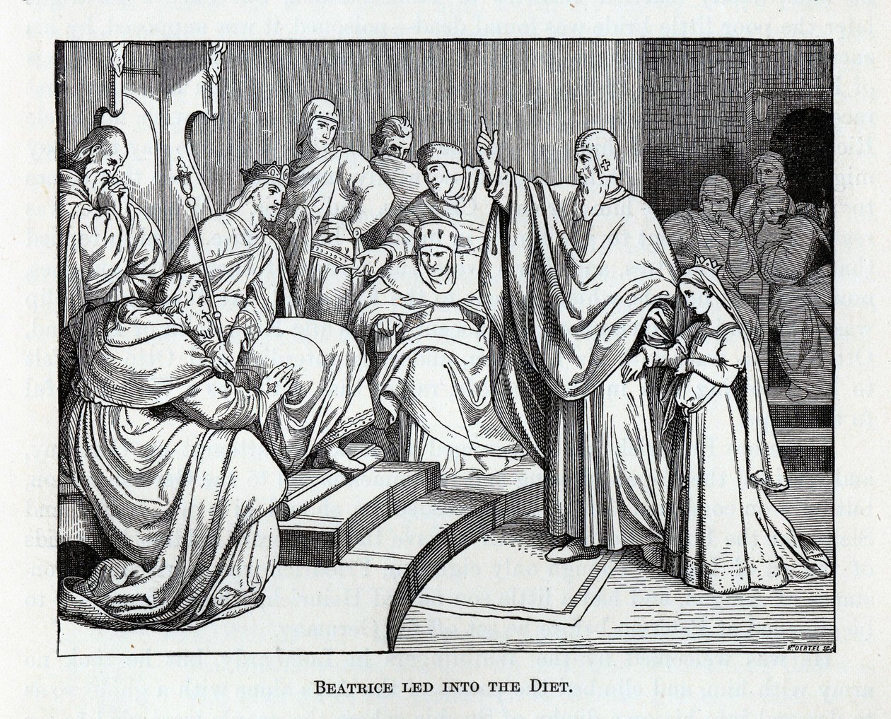 Beatrice condotta alla Dieta, 1882 da Kaspar Oertel