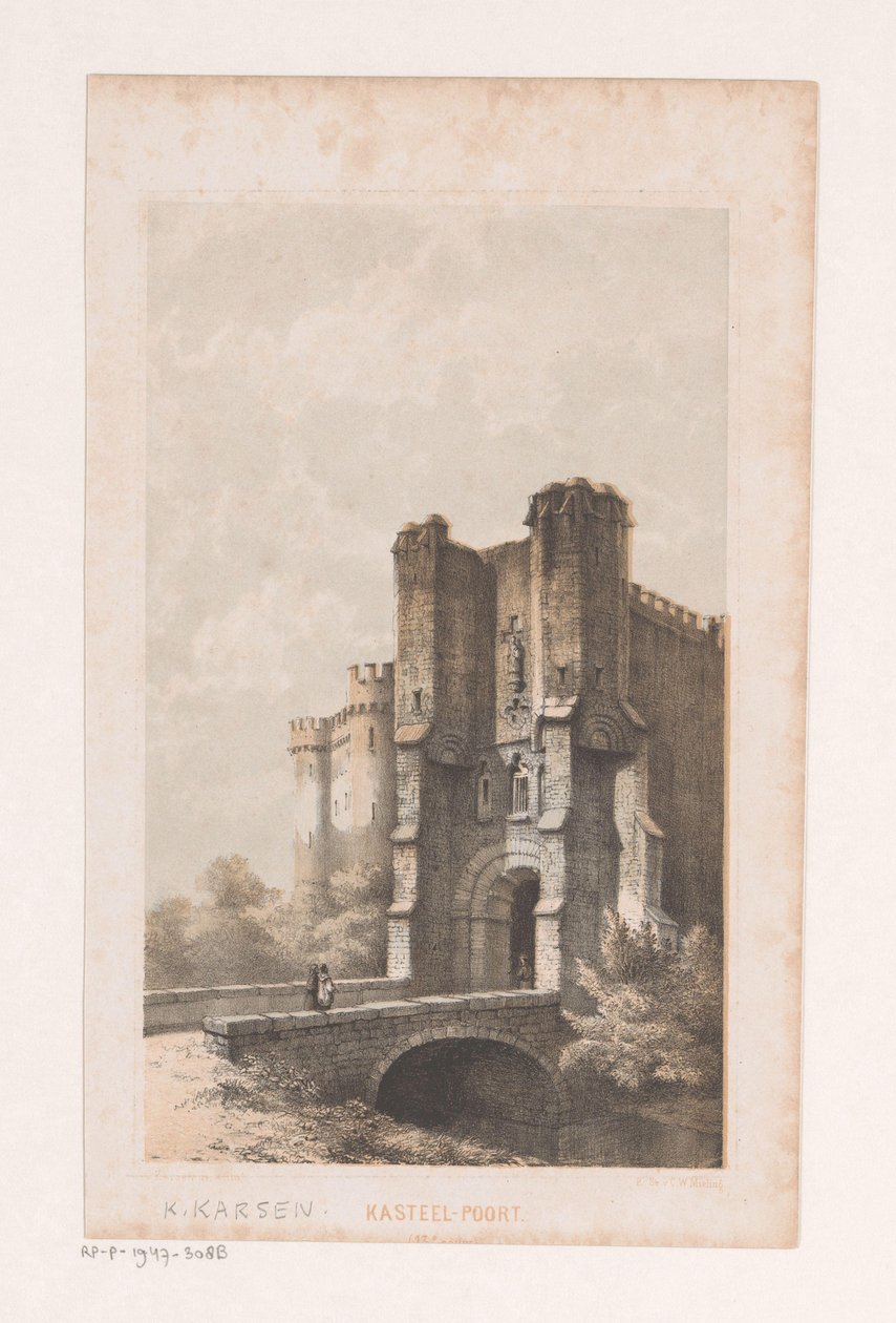 Porta della città nel tredicesimo secolo da Kasparus Karsen