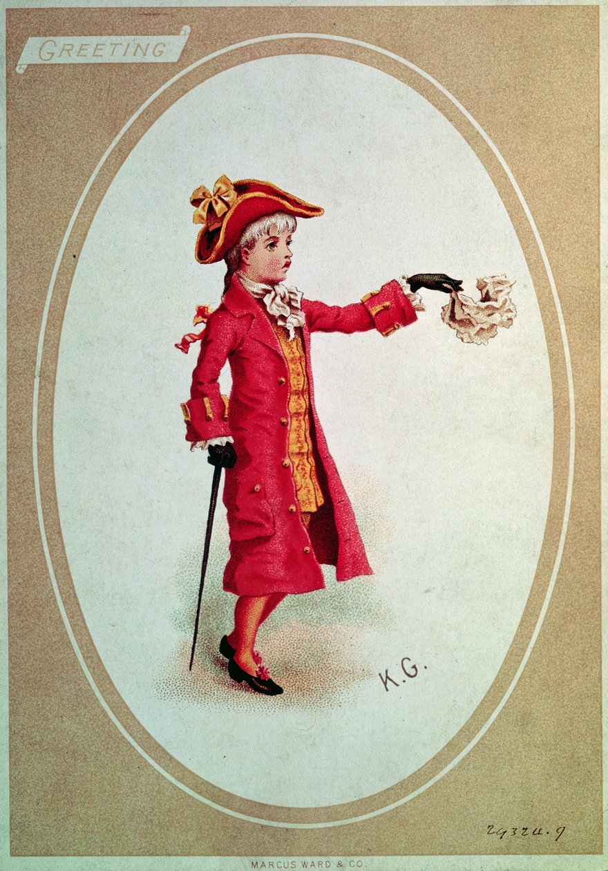 Ragazzo vestito di scarlatto da Kate Greenaway