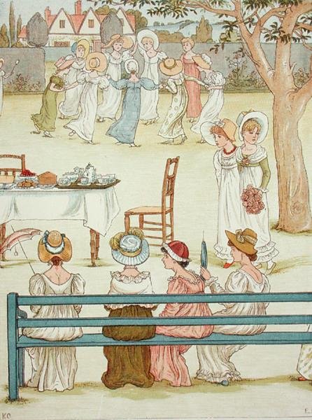 Una festa in giardino da Kate (after) Greenaway