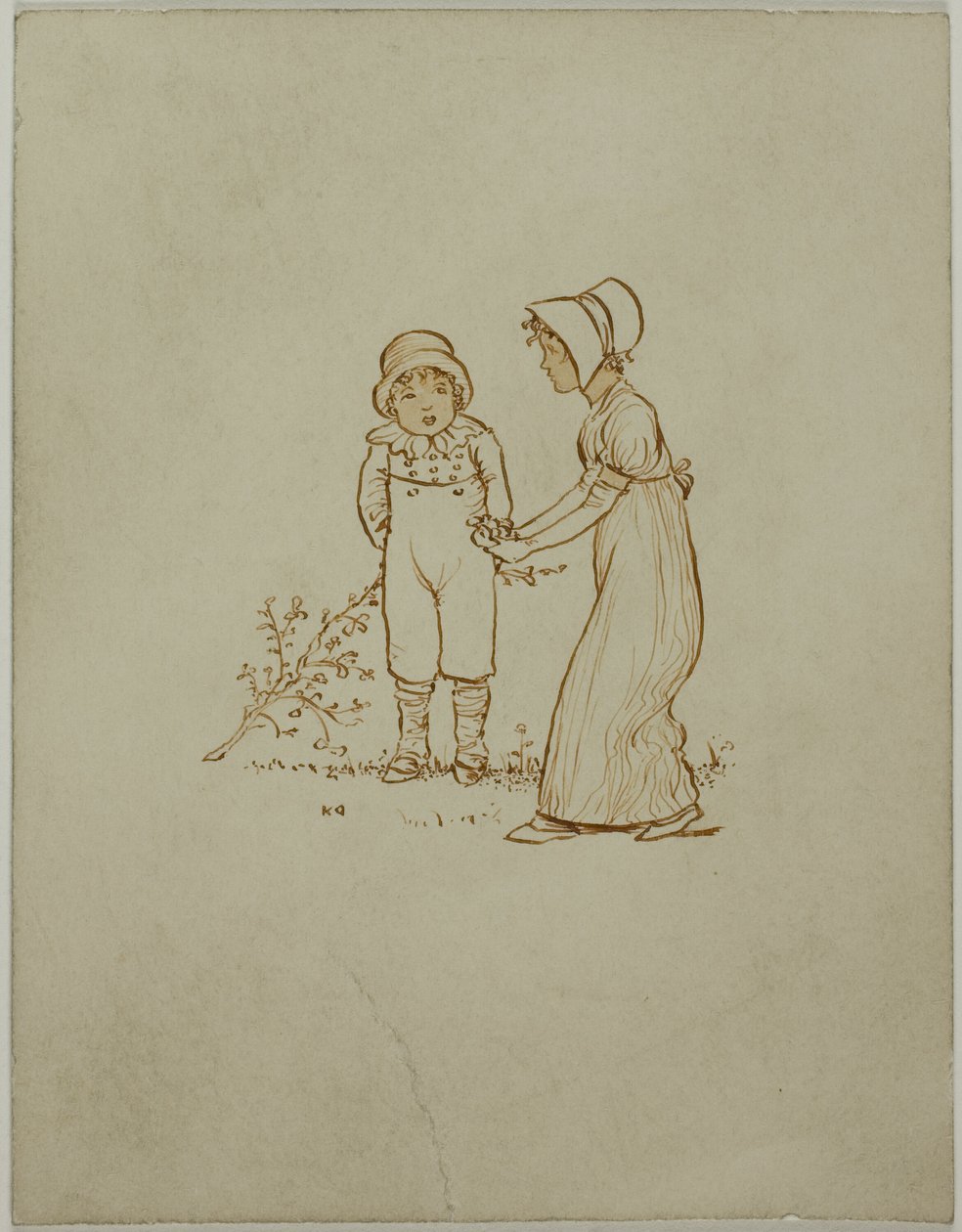 Bambino e bambina da Kate Greenaway