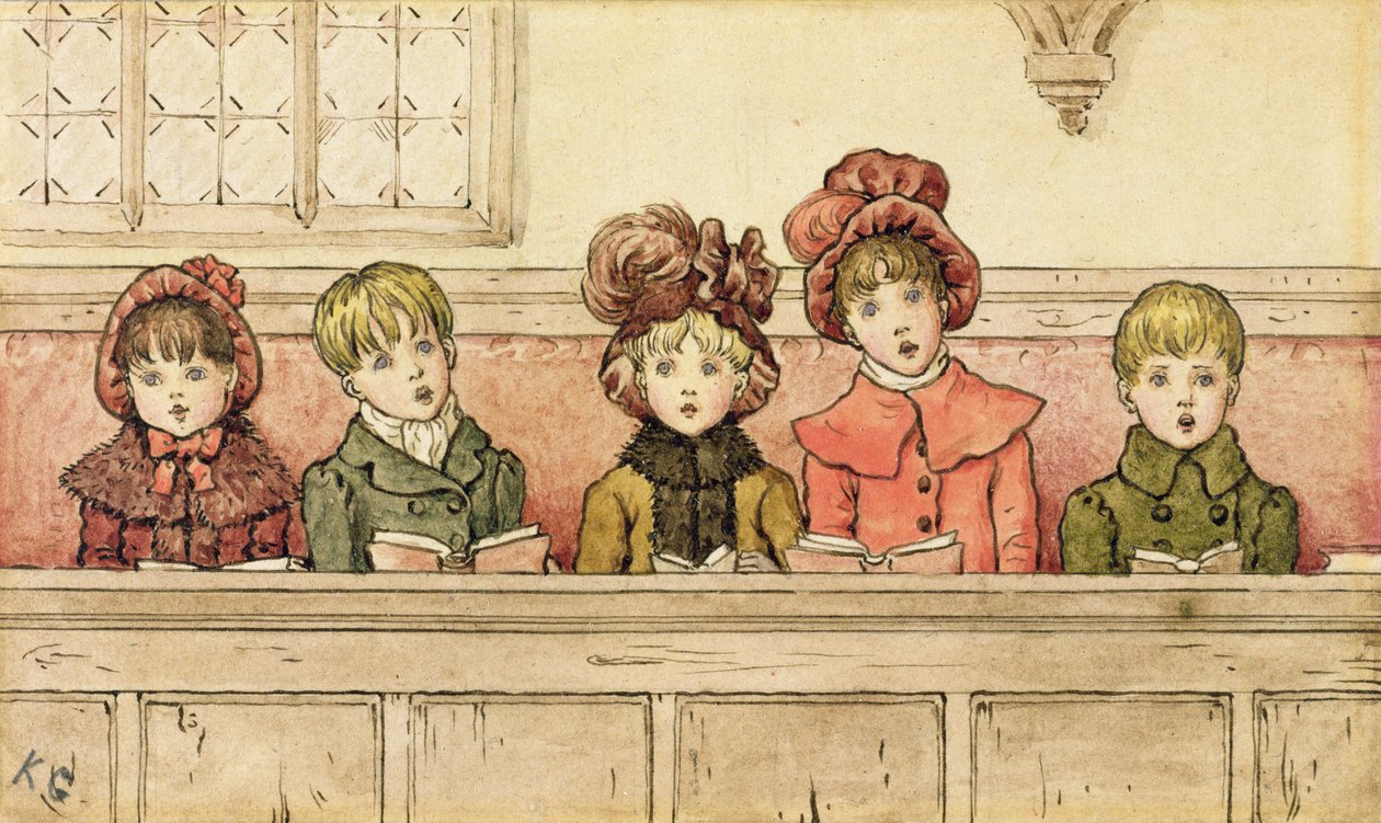 Cantare in chiesa da Kate Greenaway