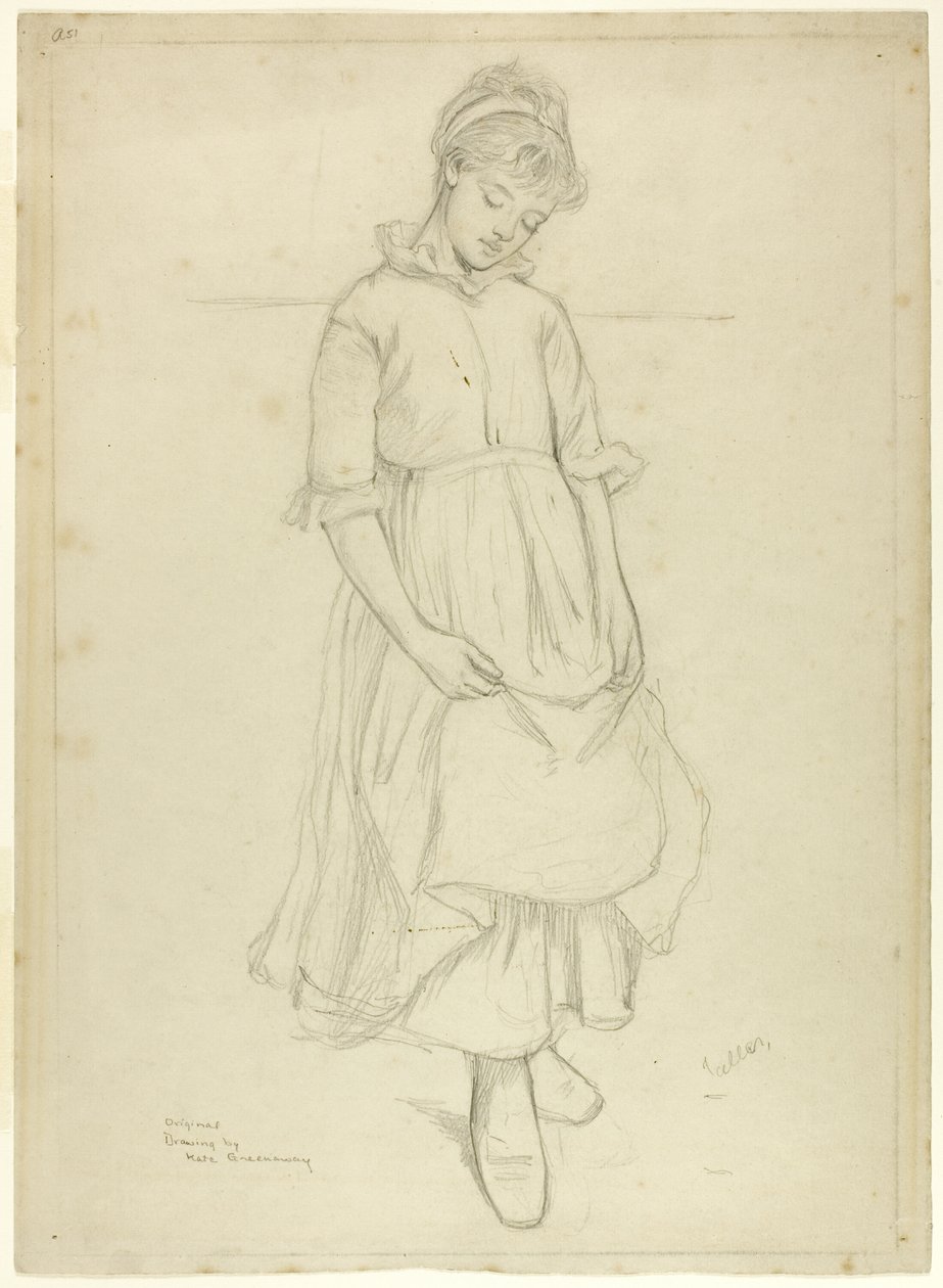 Ragazza in piedi da Kate Greenaway
