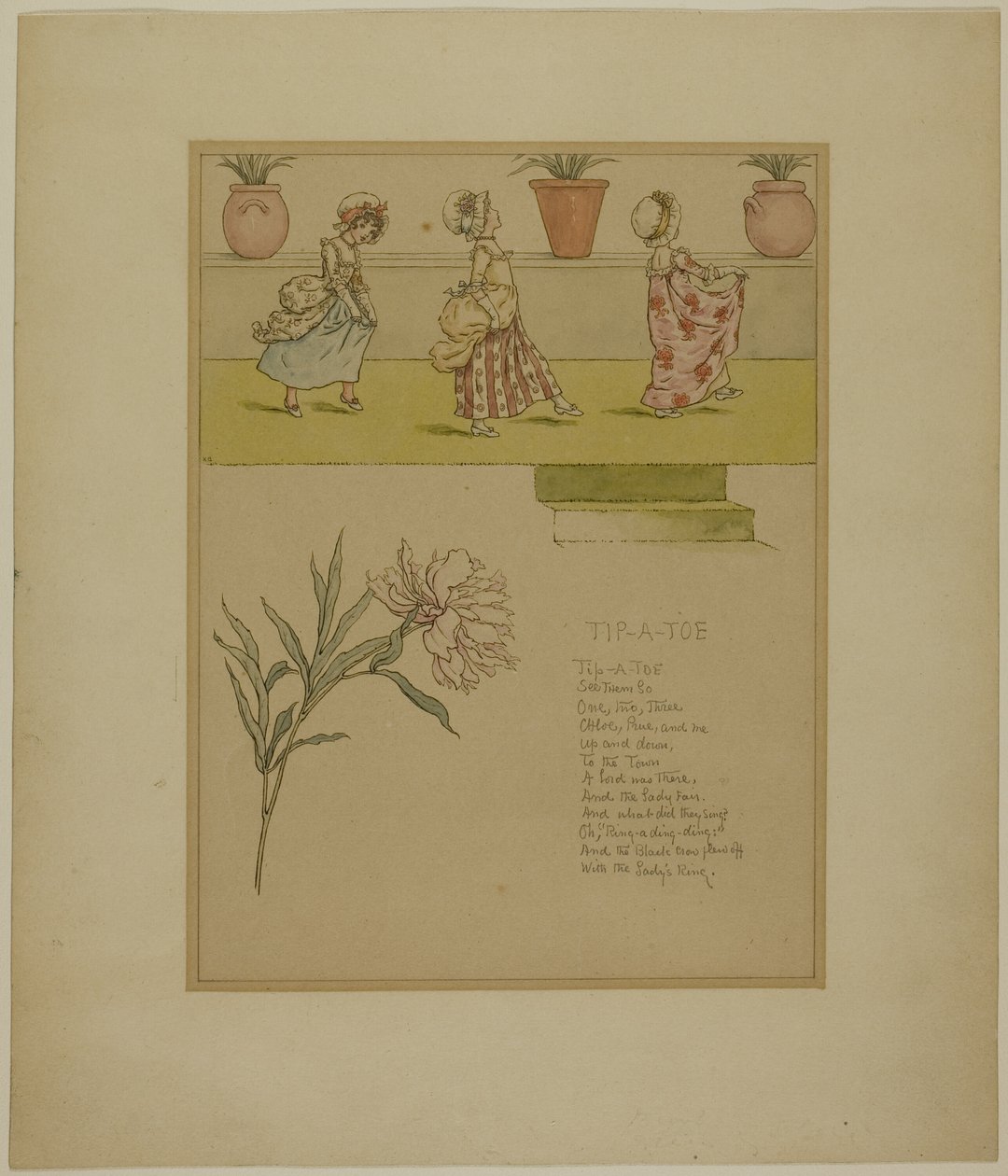 Studio per Tip a Toe, da Marigold Garden da Kate Greenaway