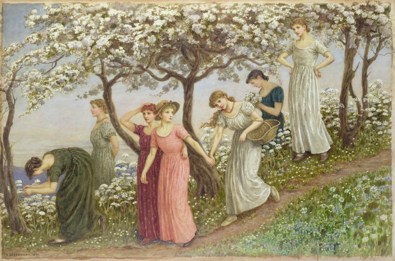 Attraverso i Fiori Bianchi, 1891 da Kate Greenaway
