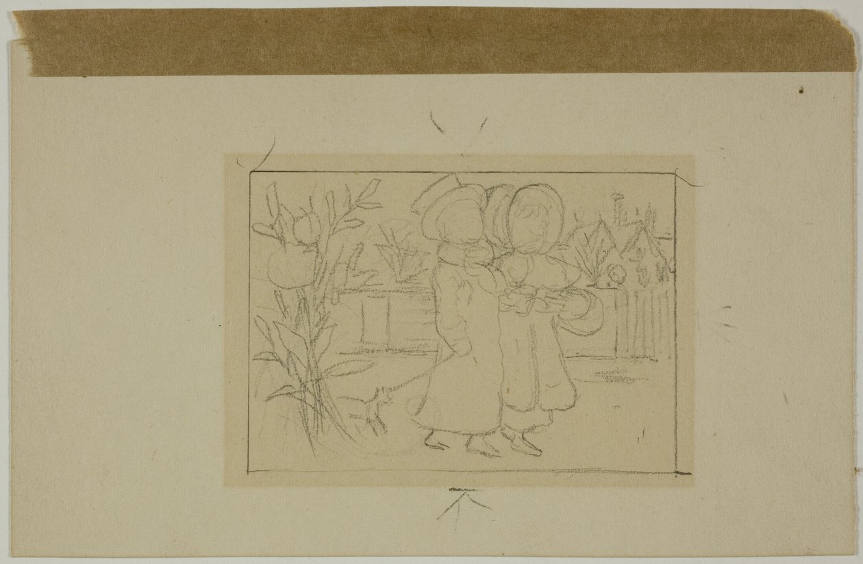 Due figure che camminano da Kate Greenaway
