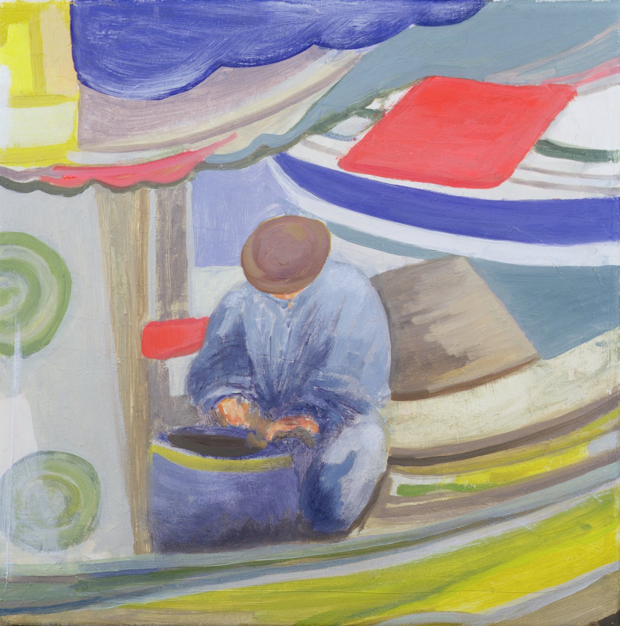 Pescatore greco alla fine della giornata da Kate Yates
