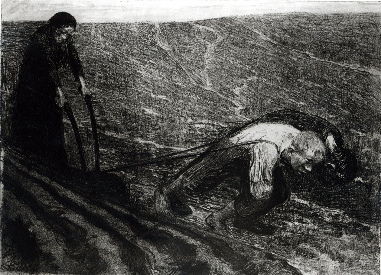 Aratore e donna, 1902 da Käthe Kollwitz