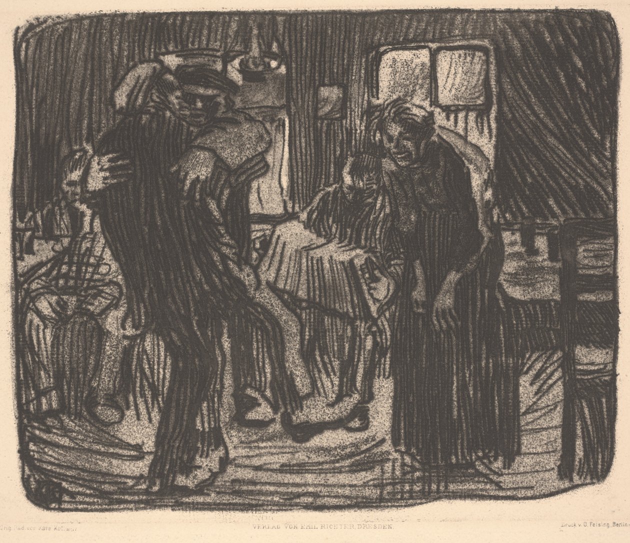 Taverna di Amburgo, o Kneipe Hamburger da Käthe Kollwitz