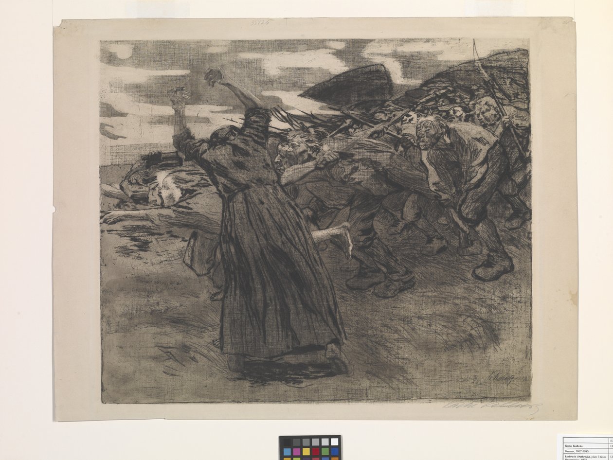 Losbruch (Outbreak) da Käthe Kollwitz