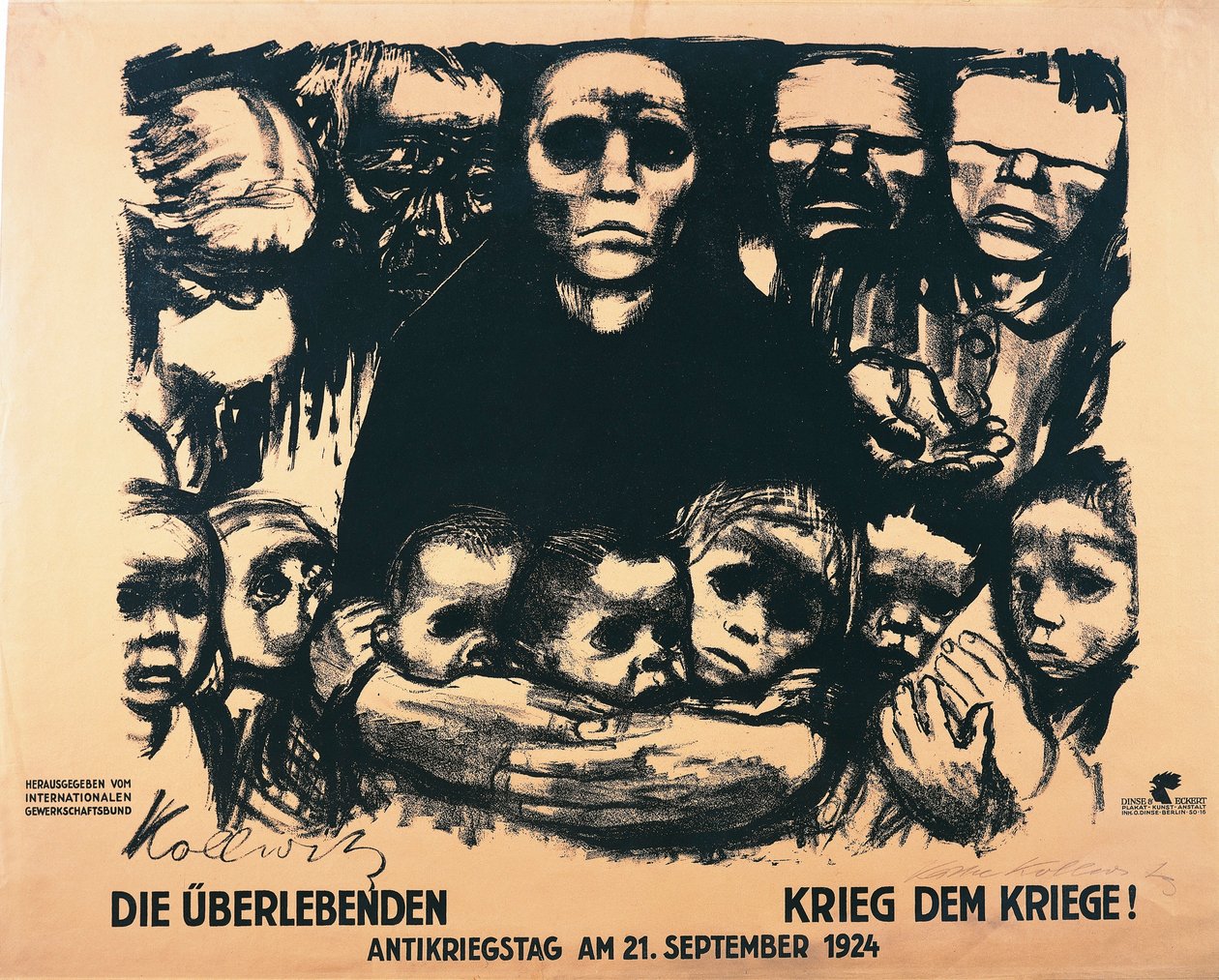 Poster per il Giorno Anti-Guerra da Käthe Kollwitz