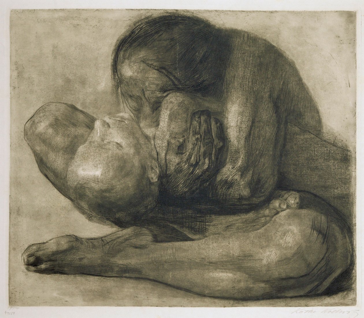 Donna con bambino morto. KL. 72 da Kathe Schmidt Kollwitz