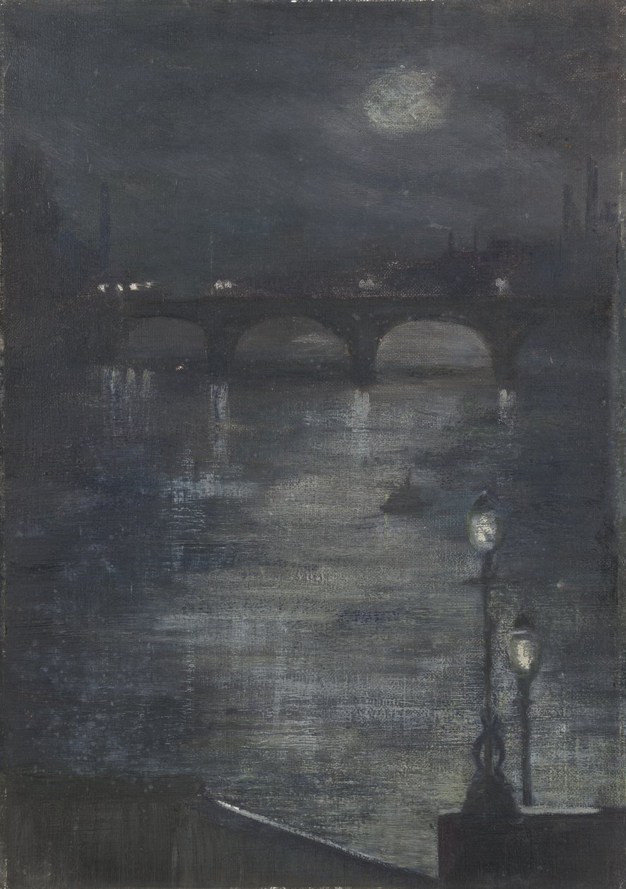 Chiaro di luna sul Tamigi, Londra da Katherine Sophie Dreier
