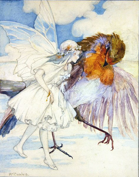 Pettirosso e la fata dei fiori da Kathleen Wallis Coales