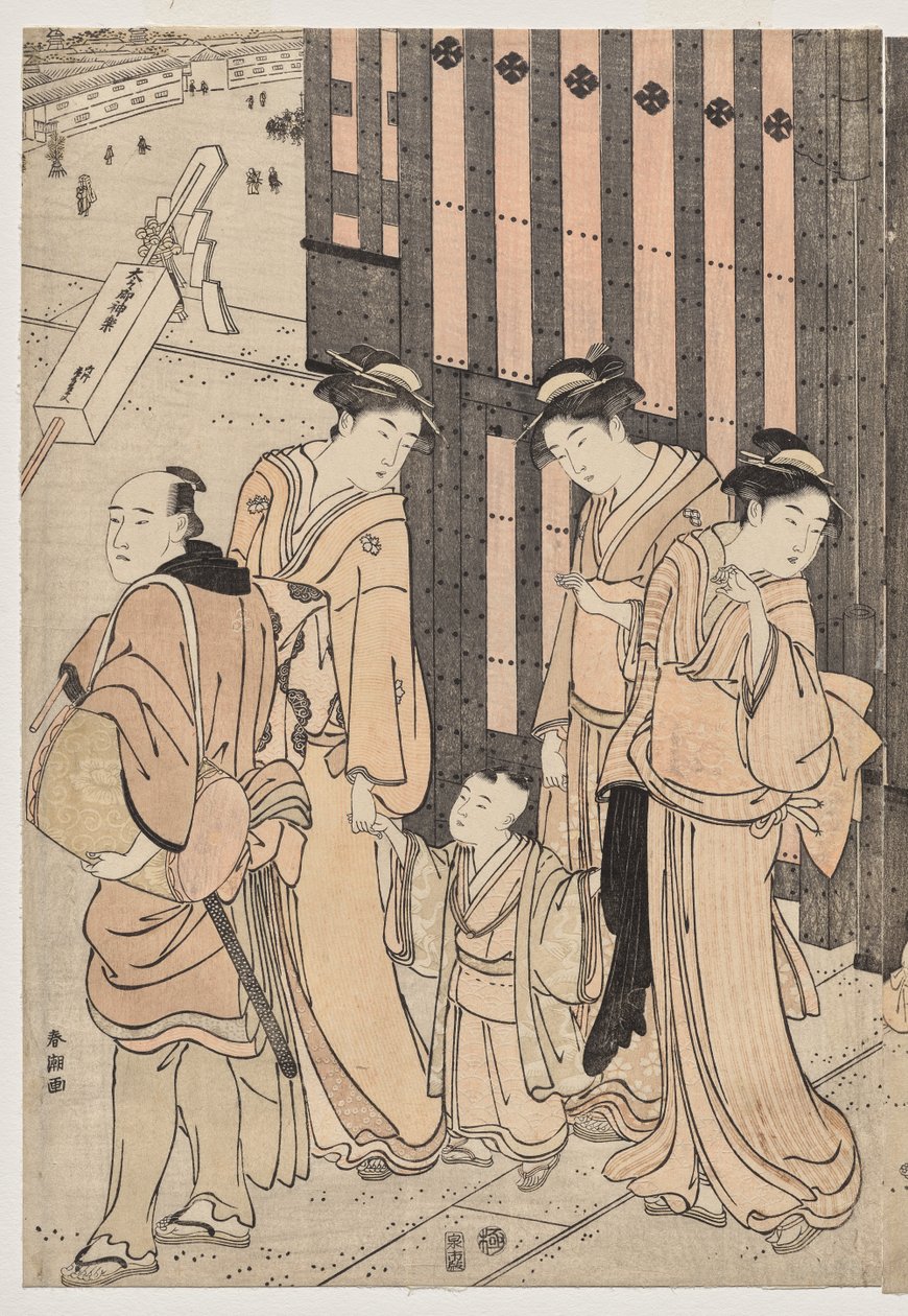 Mille autunni, diecimila anni sul ponte Tokiwa da Katsukawa Shuncho