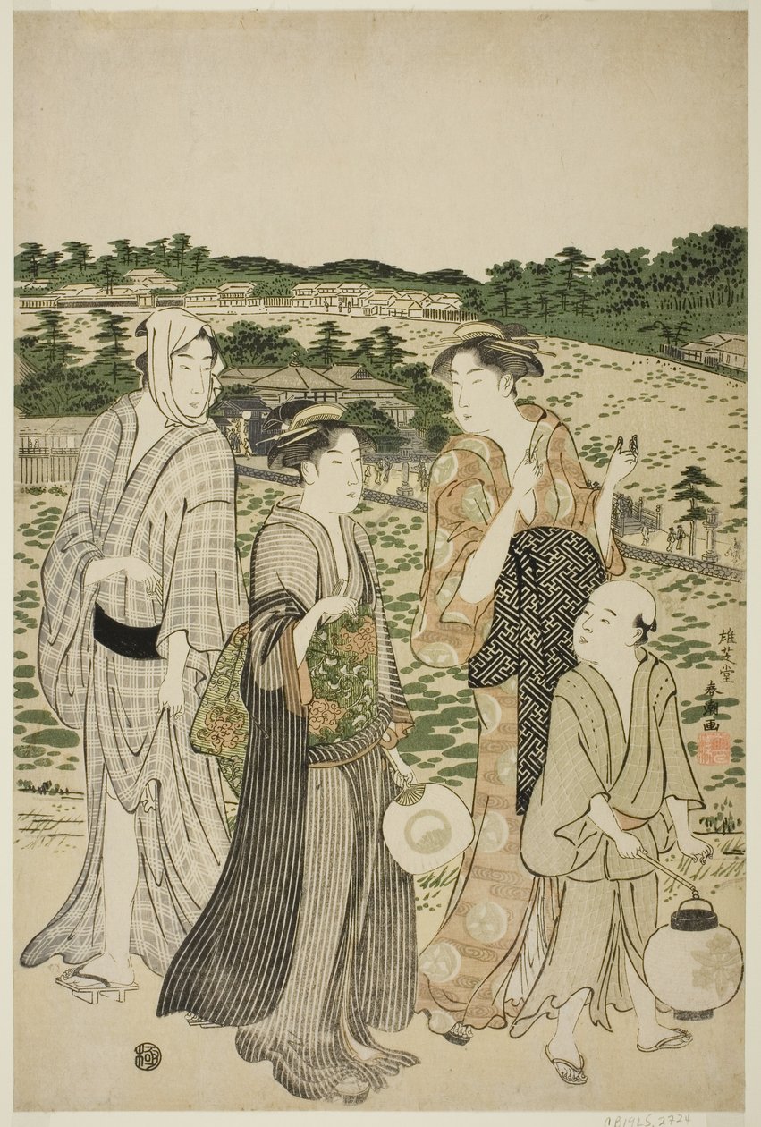 Santuario Benten nello Stagno Shinobazu da Katsukawa Shuncho