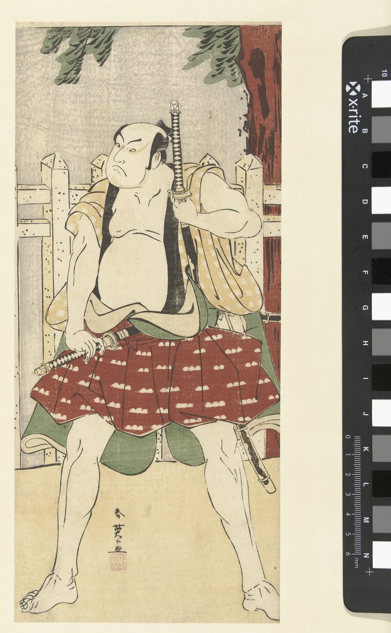 Attore Sakata Hangoro III nel ruolo di un yakko da Katsukawa Shunei