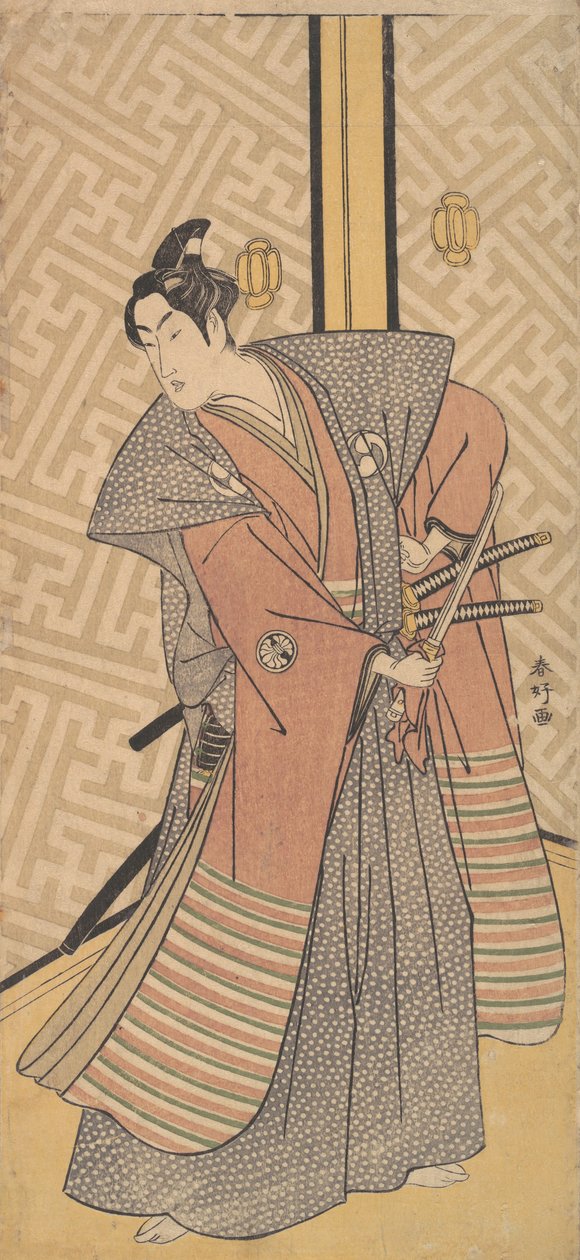 Il terzo Segawa Kikunojo nel ruolo di Oboshi Rikiya da Katsukawa Shunko