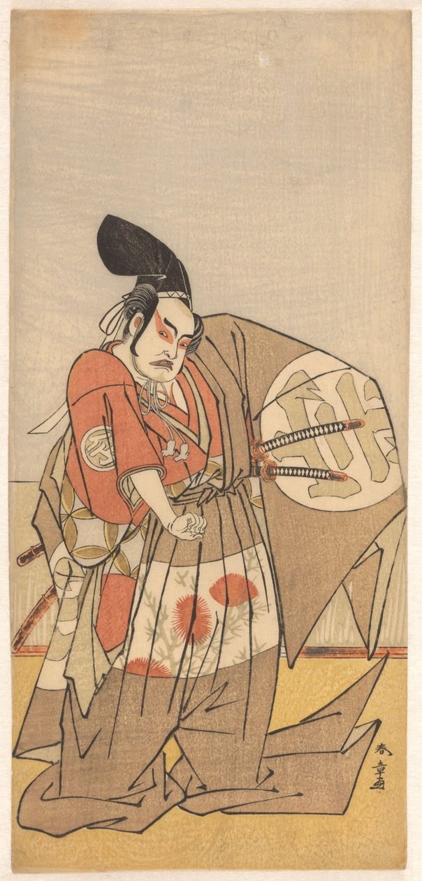 Attore come malvagio messaggero imperiale da Katsukawa Shunsho