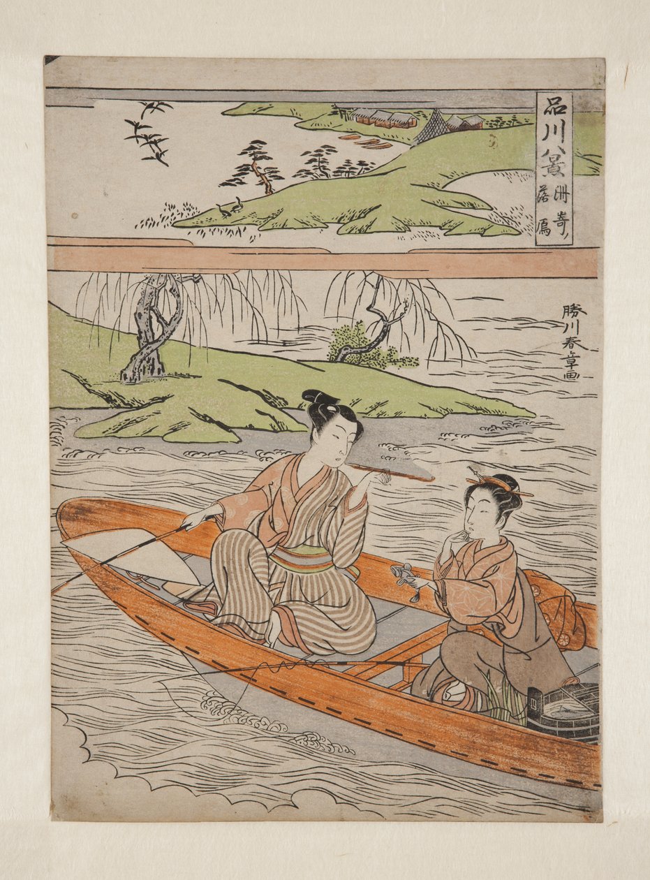 Oche discendenti a Suzaki (Suzaki rakugan) da Katsukawa Shunsho