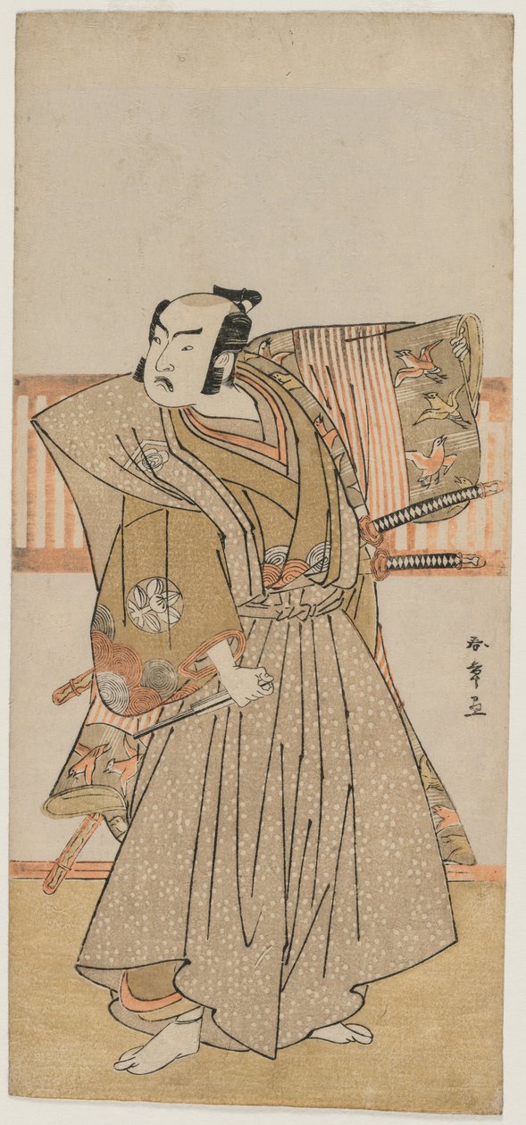 Ichimura Uzaemon IX come Soga no Juro, metà 1770s da Katsukawa Shunsho