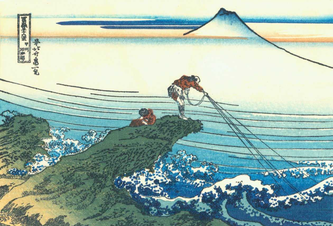 Kajikazawa nella provincia di Kai da Katsushika Hokusai