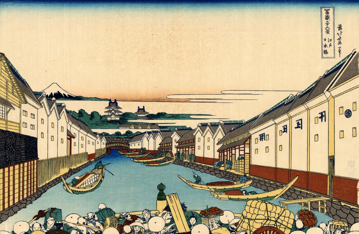 Ponte Nihonbashi a Edo da Katsushika Hokusai