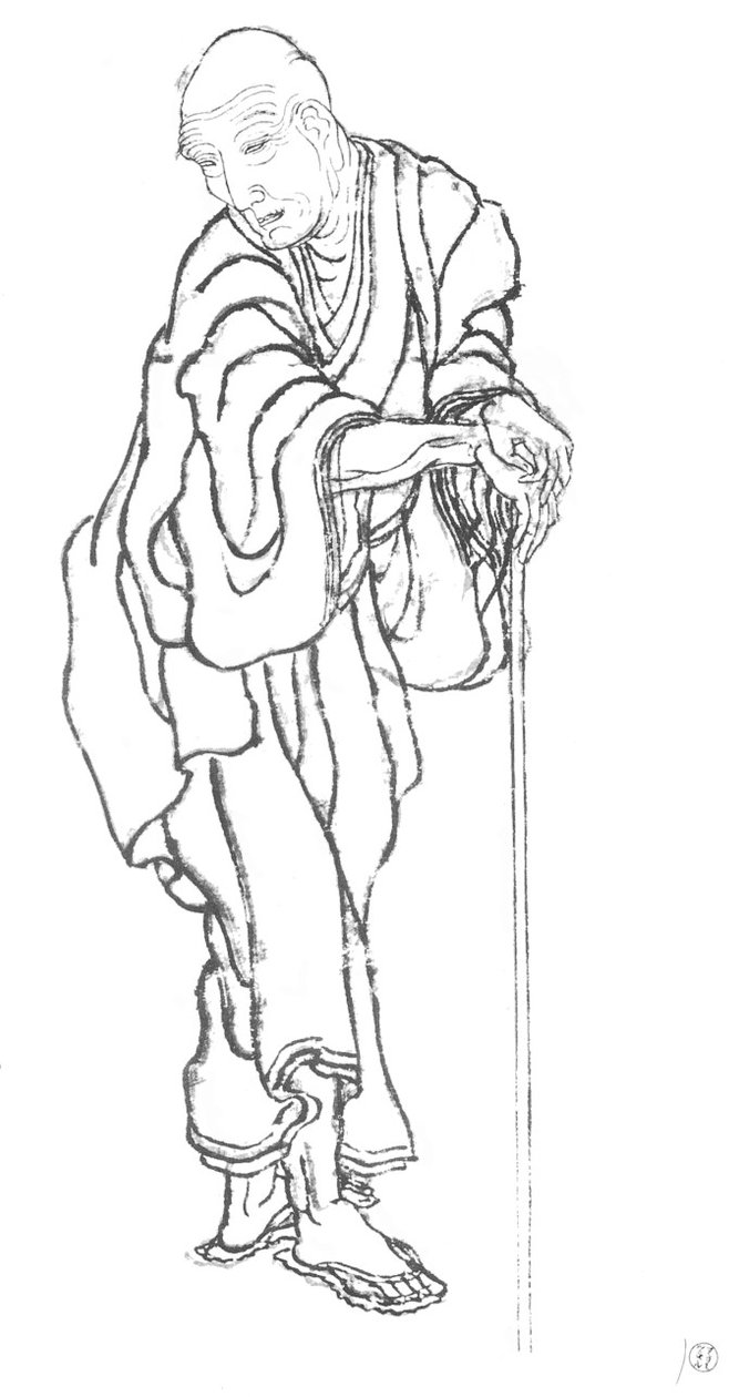 Ritratto di Hokusai da Katsushika Hokusai