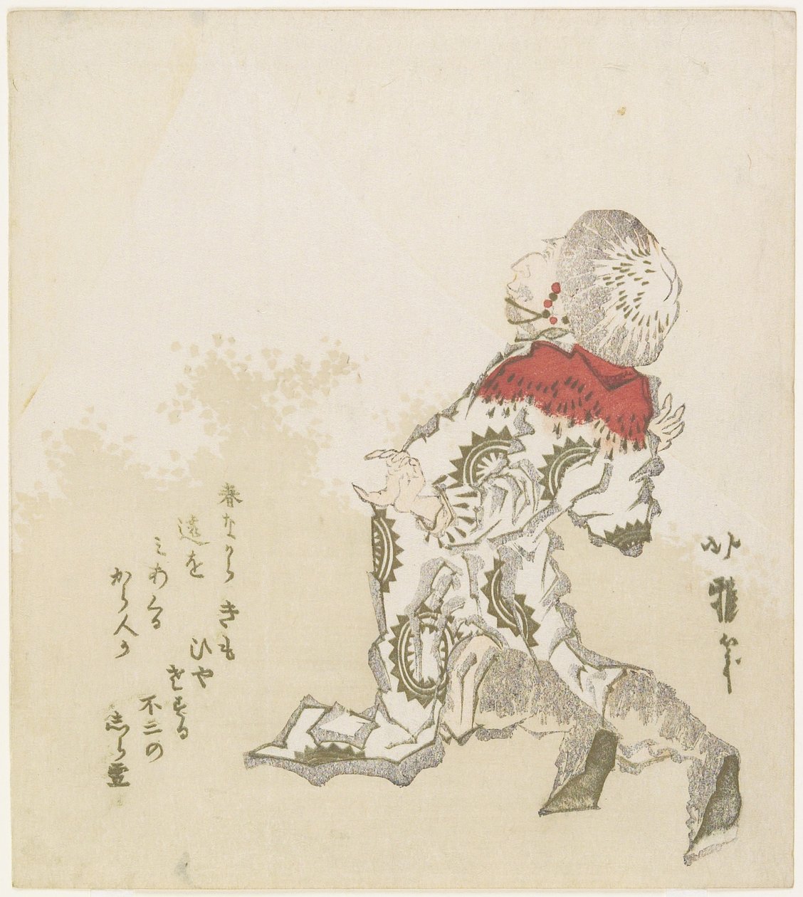 Coreano sorpreso alla vista del Monte Fuji da Katsushika Hokuga
